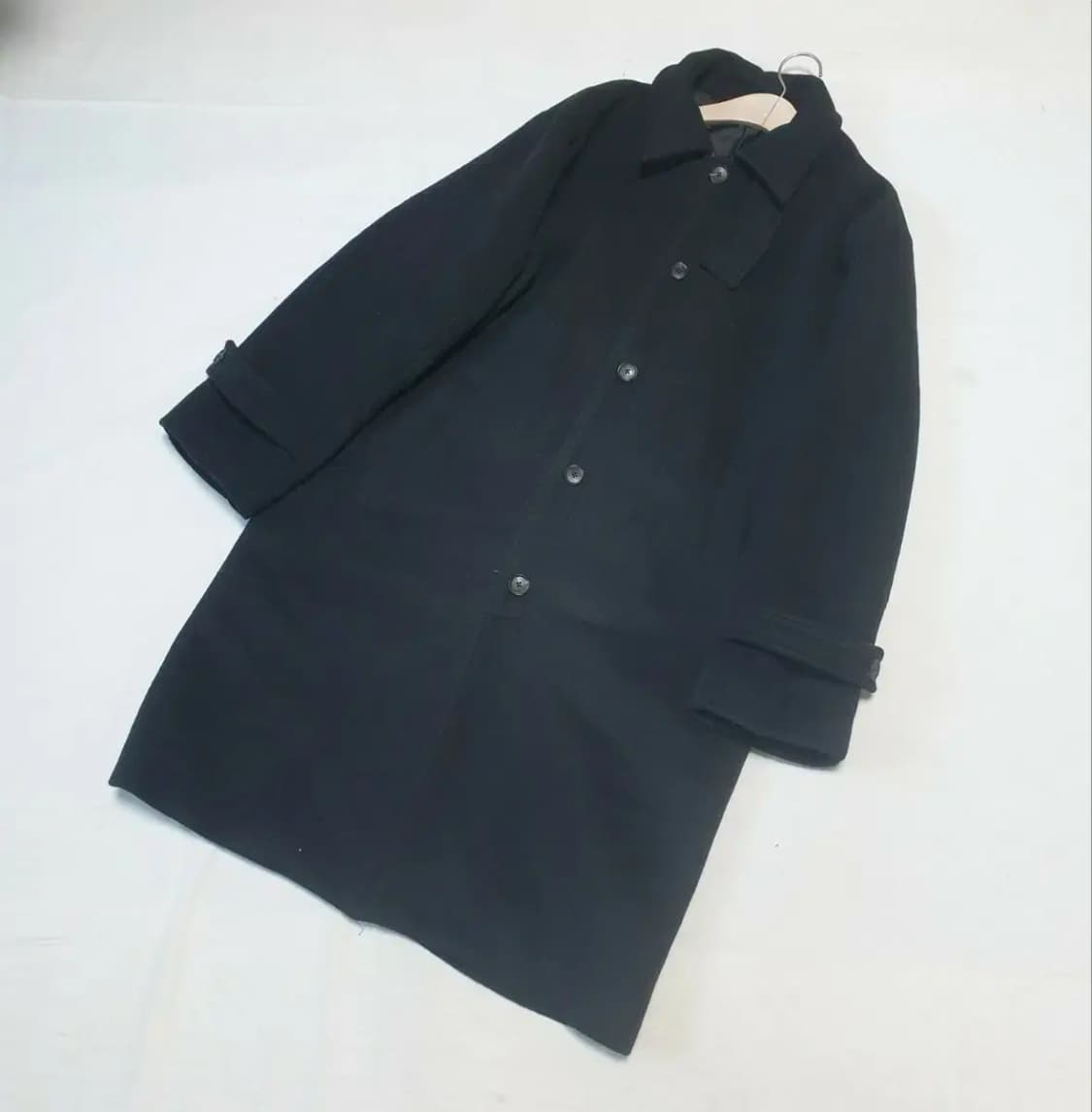 우알롱 블랙 발마칸 코트 상품이미지1