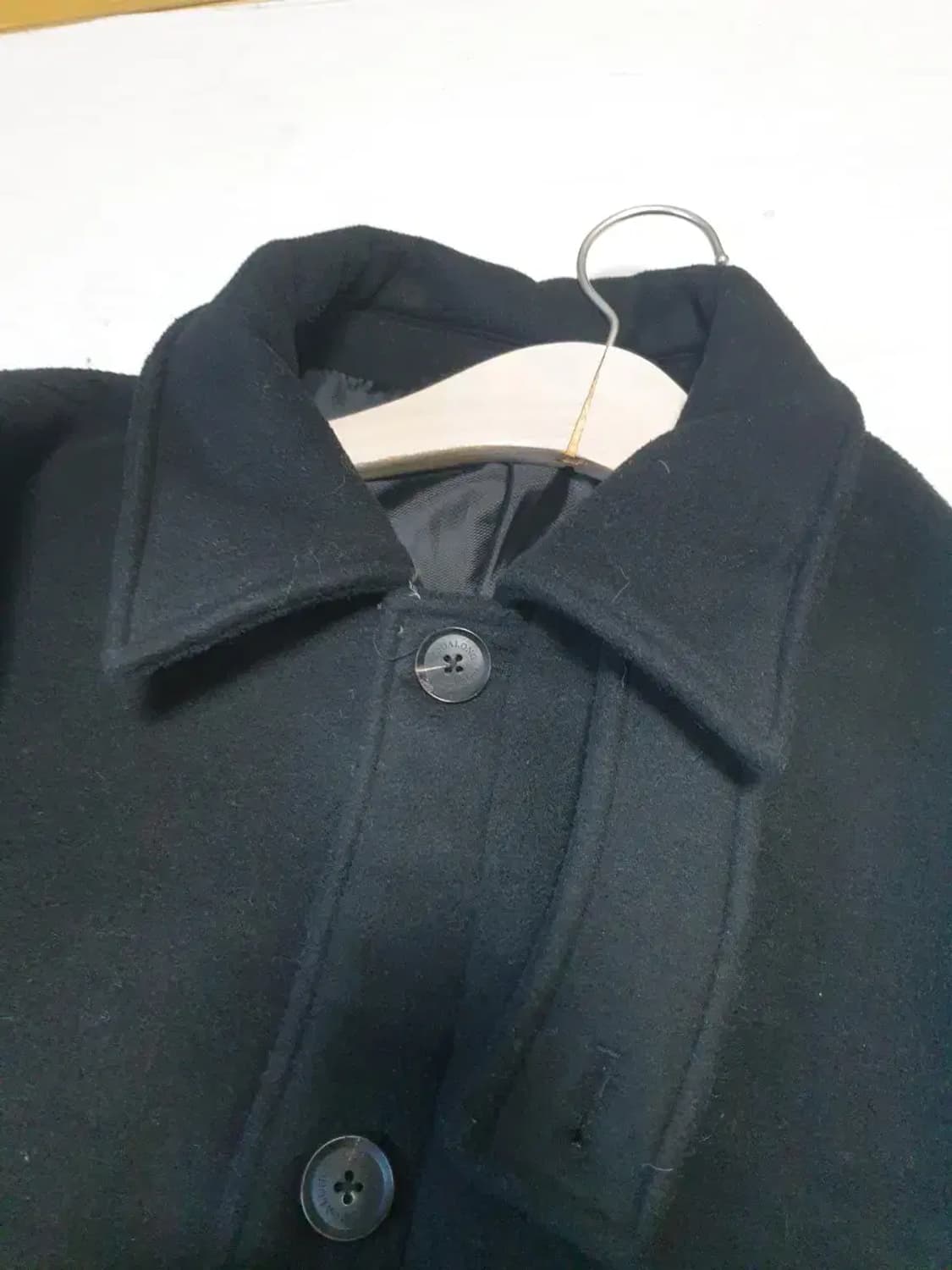 우알롱 블랙 발마칸 코트 상품이미지2