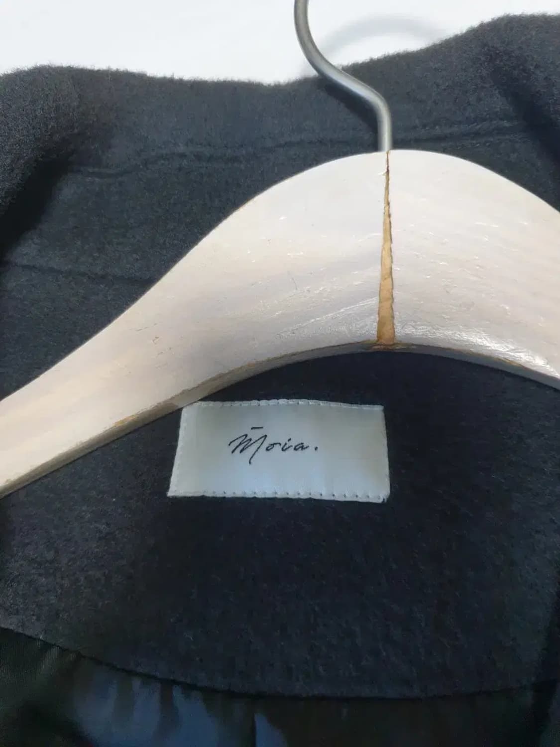 모이아 챠콜 울 싱글 코트 상품이미지3