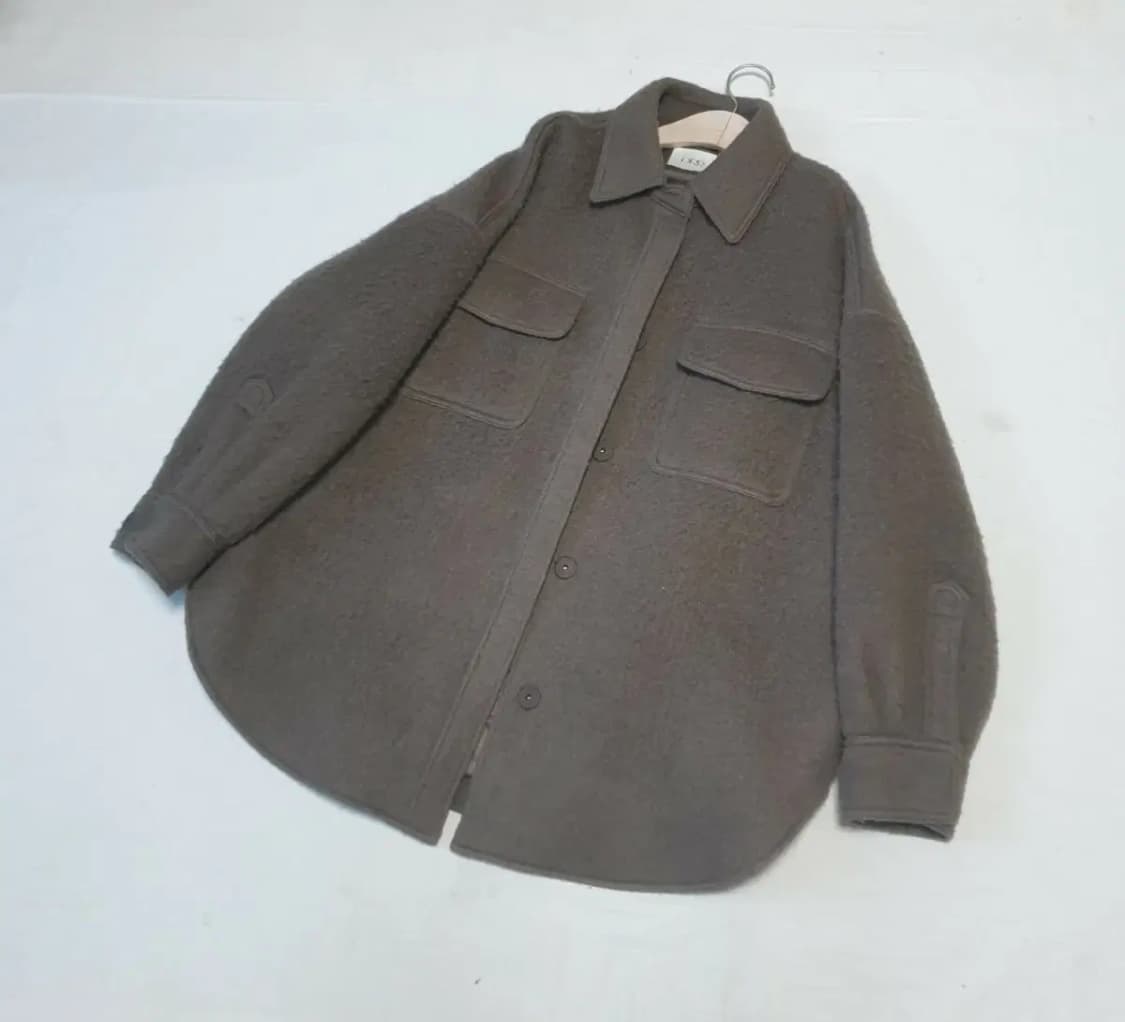 오르 브라운 울 부클레 자켓 상품이미지1