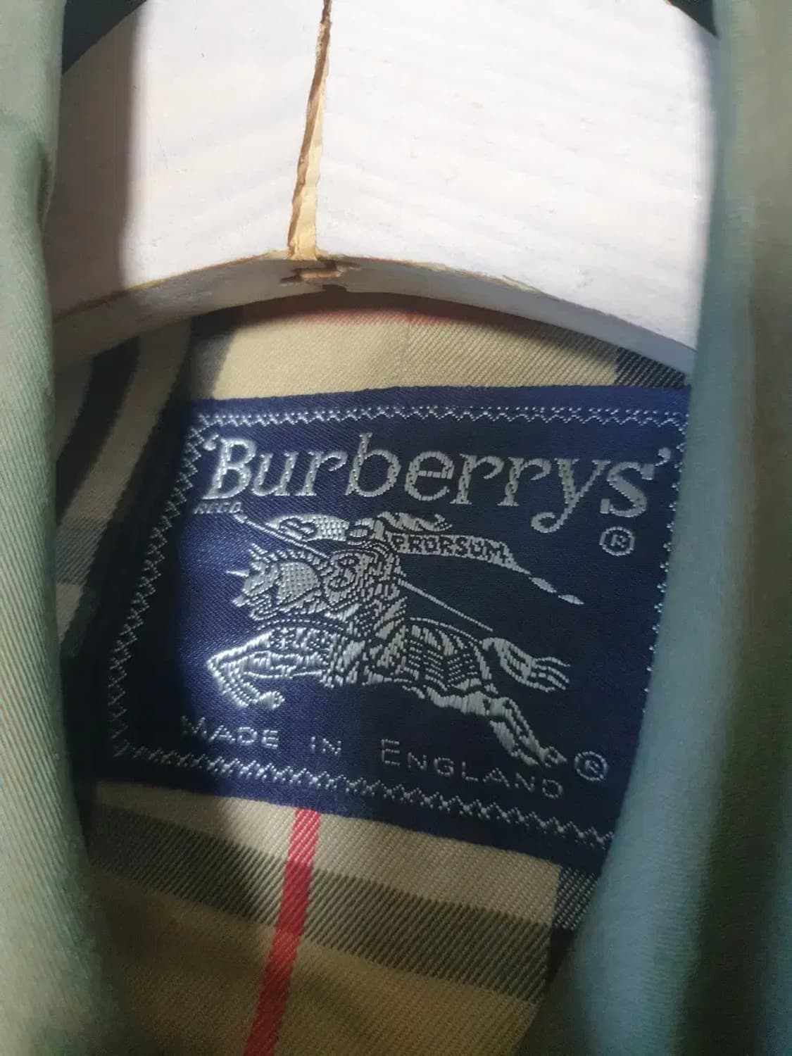 버버리 노바체크 카키 맥코트 여성 상품이미지5