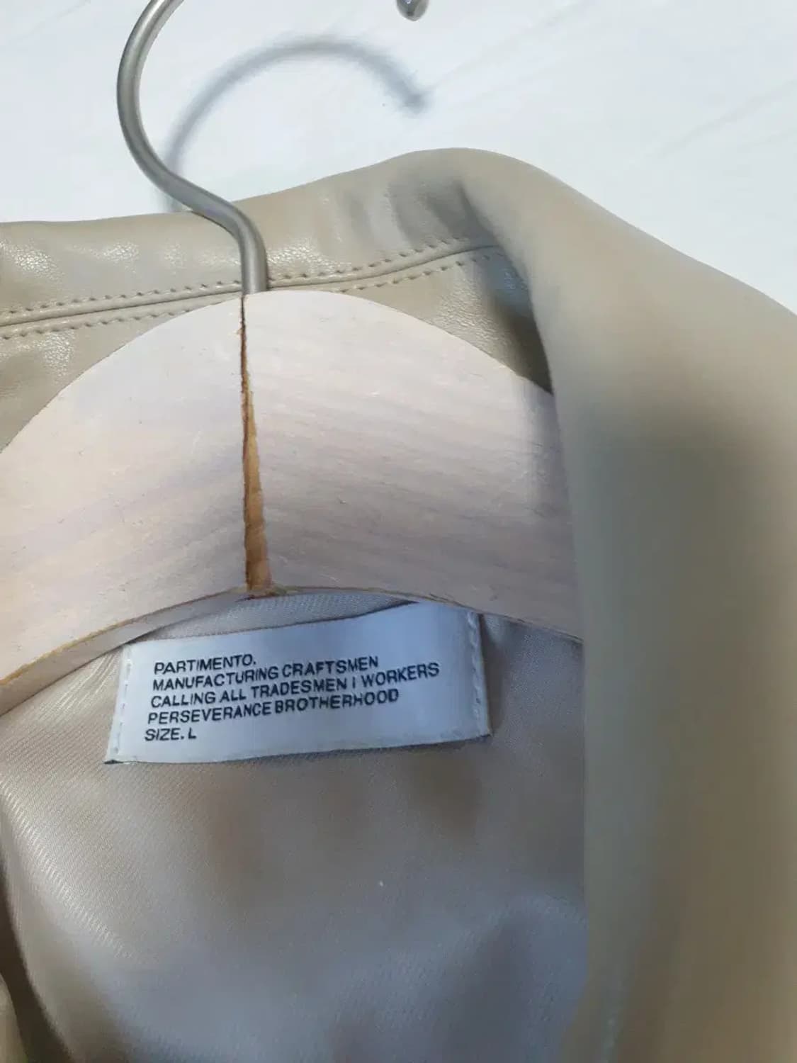 파르티멘토 비건레더 바시티 자켓 상품이미지2