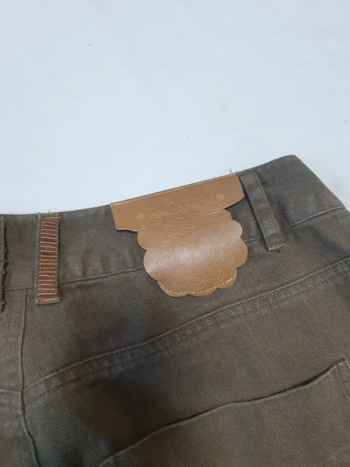 루나키후 스파이럴 스네일 코튼 카고 팬츠 상품이미지4