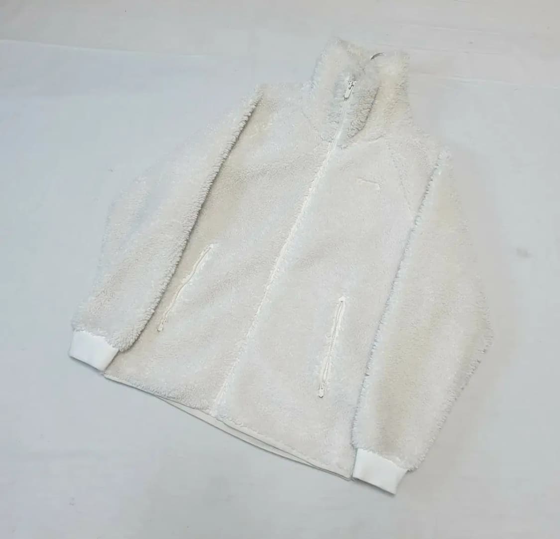 디스커버리 화이트 플리스 집업 상품이미지1