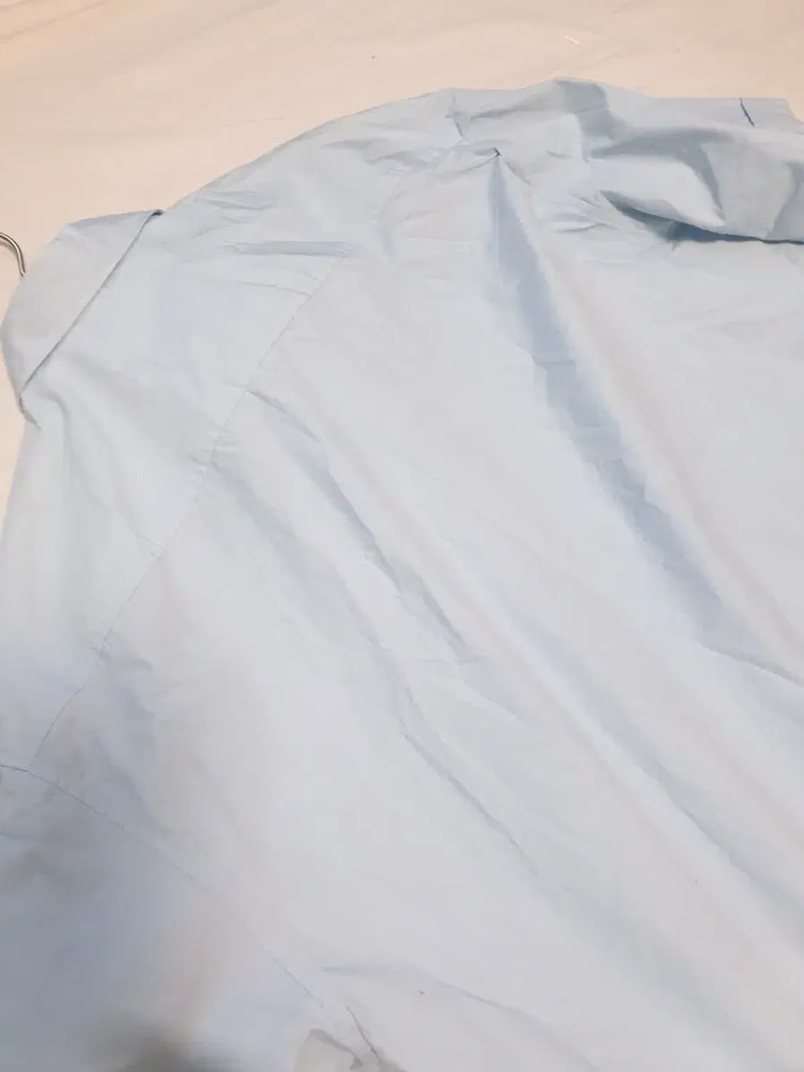 아미 스카이블루 반팔 오버 셔츠 상품이미지4