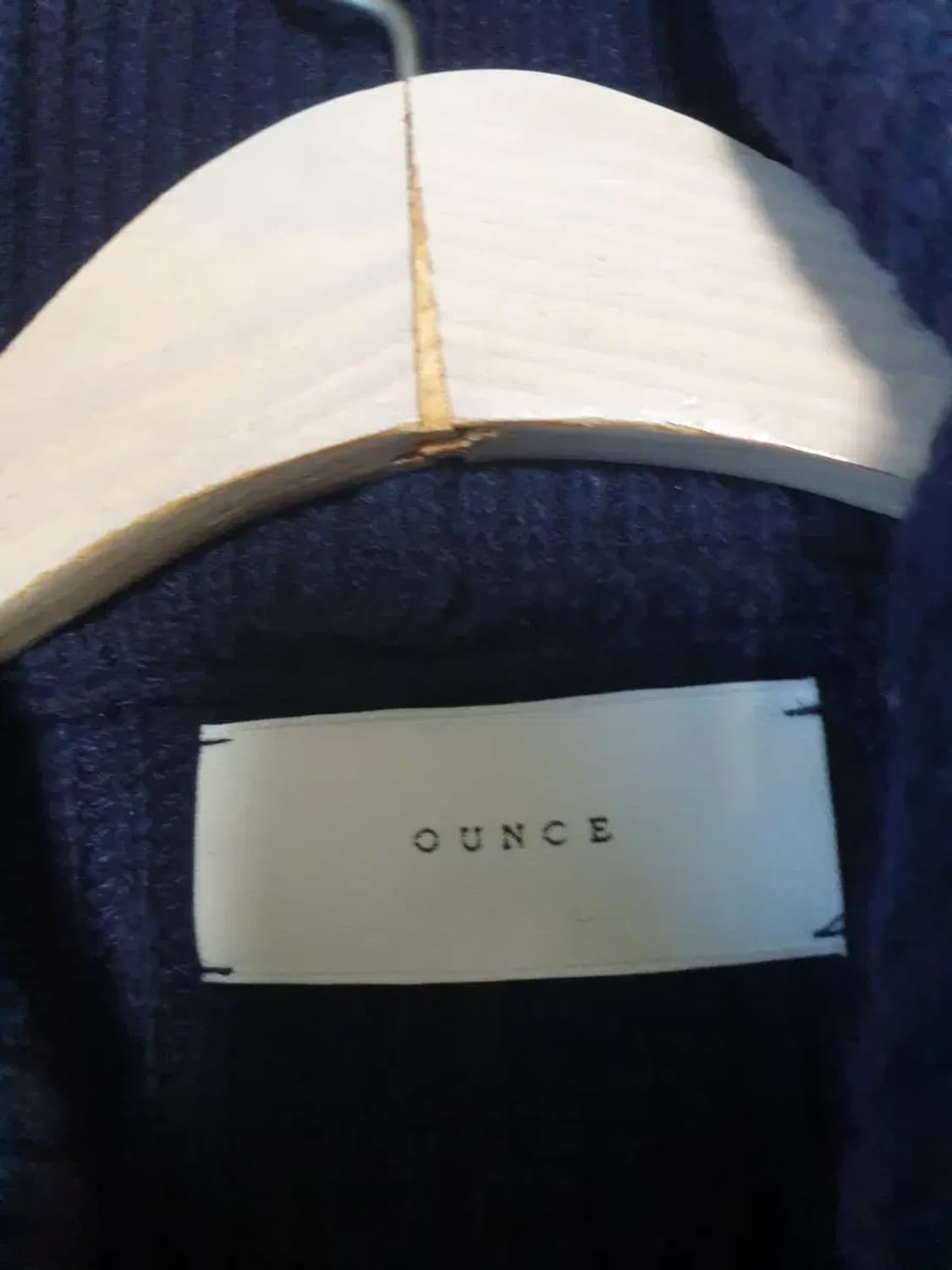 온스 네이비 니트 후드 상품이미지2