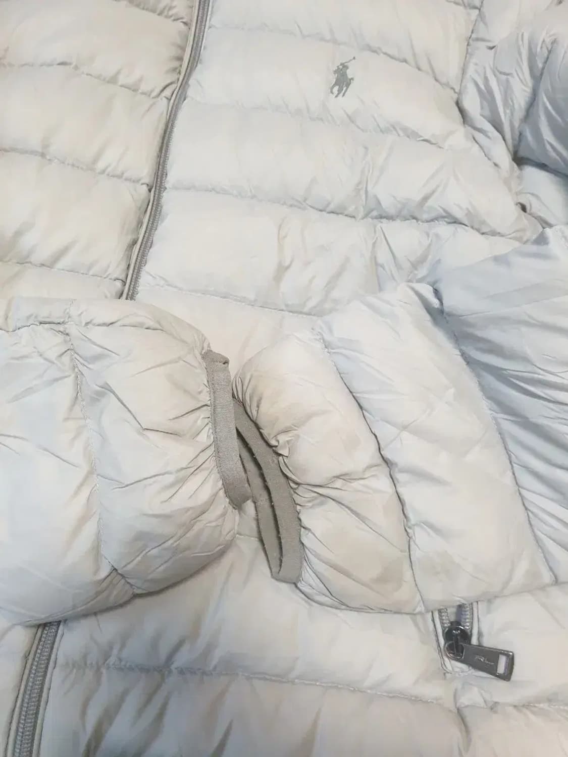 폴로 실버그레이 패커블 경량 패딩 여성M 상품이미지2