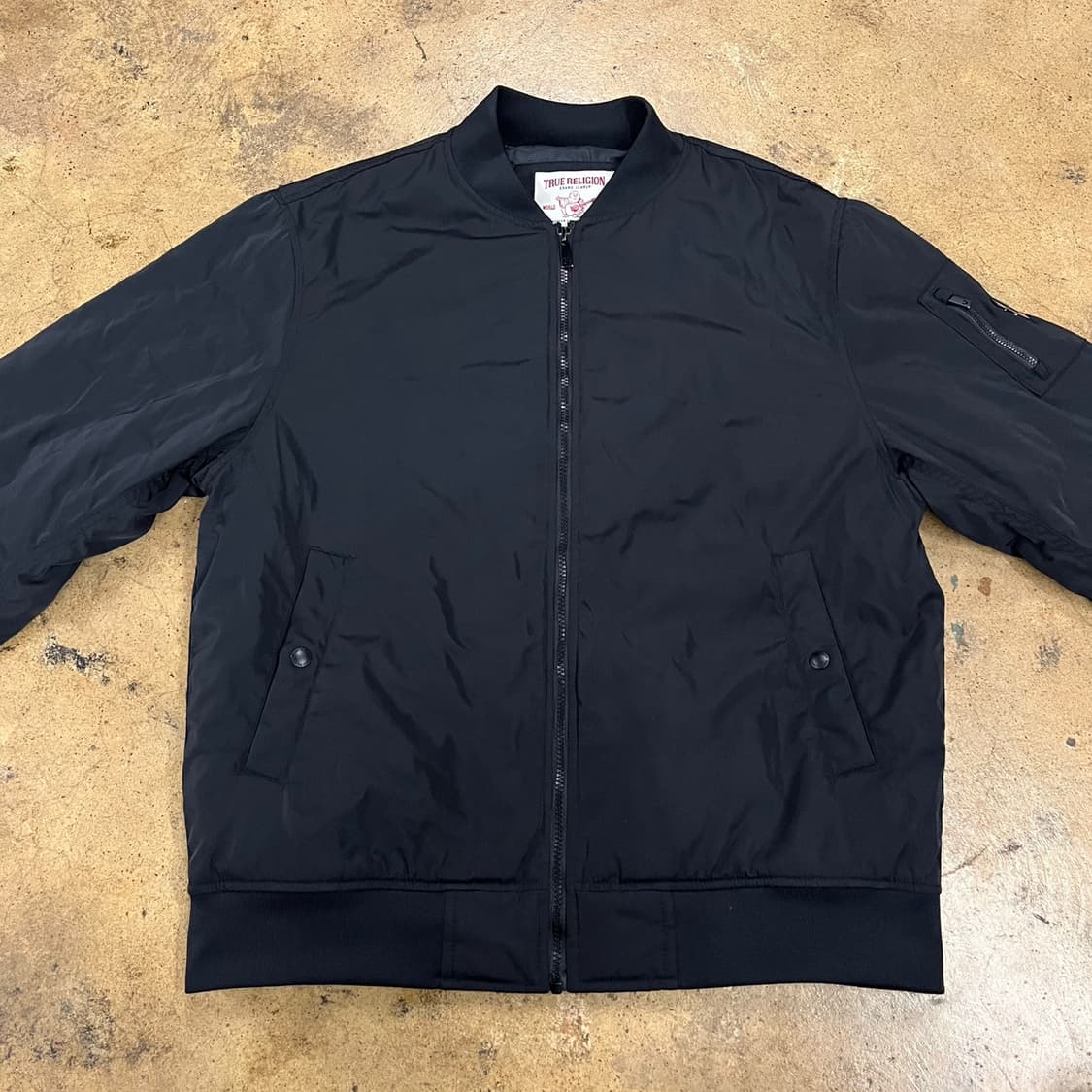 [정품/2XL] 트루릴리젼 블랙 봄버 자켓 b15 상품이미지3