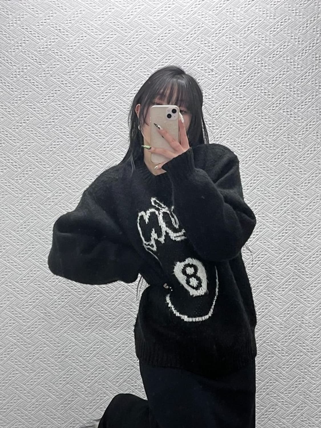 팀코믹스 빈티지 레트로 키치 8번공 니트 M C08763 상품이미지1