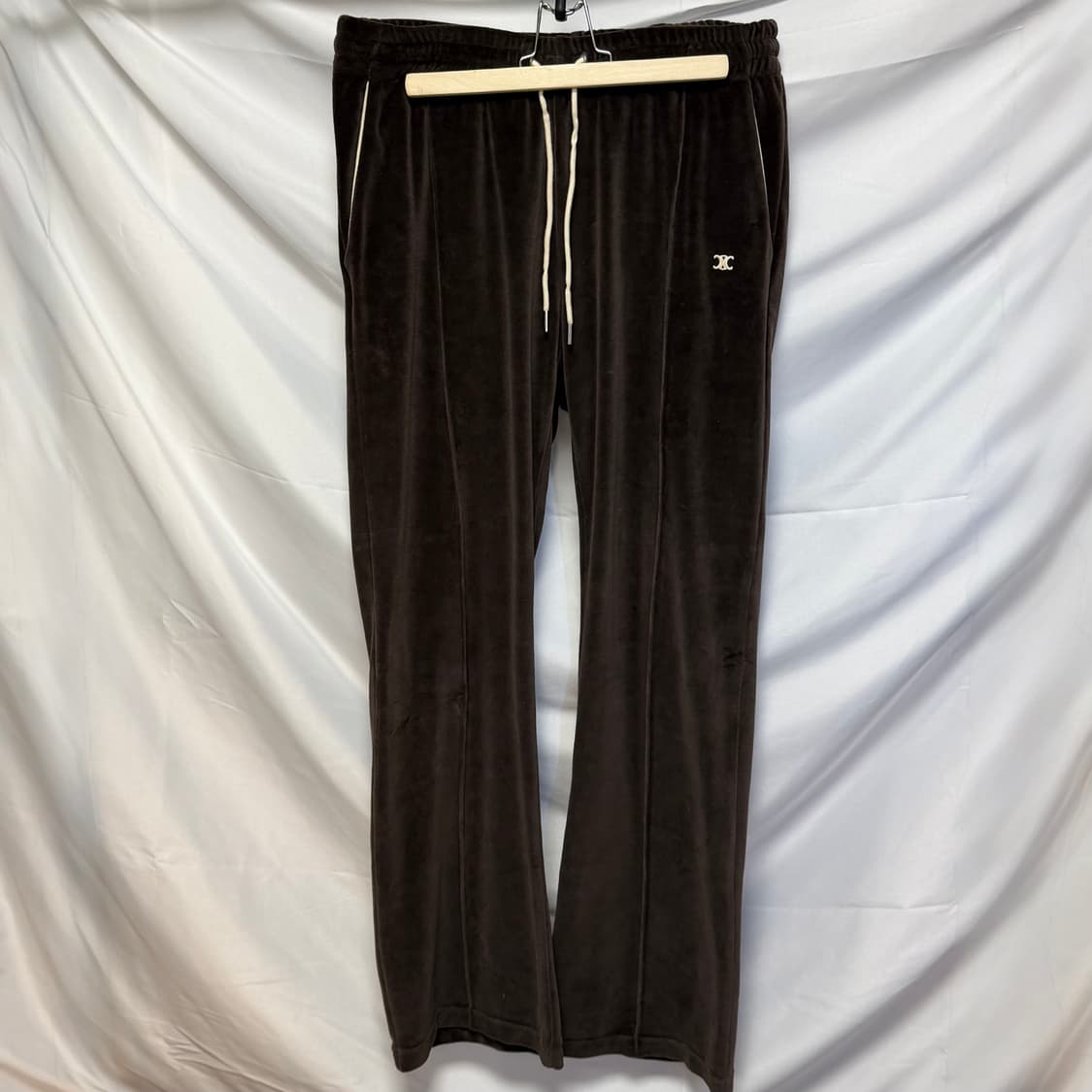 [2XL,L] 셀린느 트리오페 벨벳 트랙 자켓 집업 셋업 브라운 상품이미지6