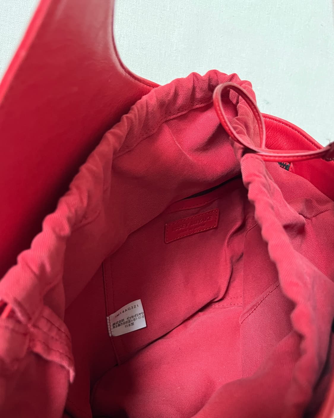 이세이미야케 드로우스트링 레더 핸드백 issey miyake 상품이미지7