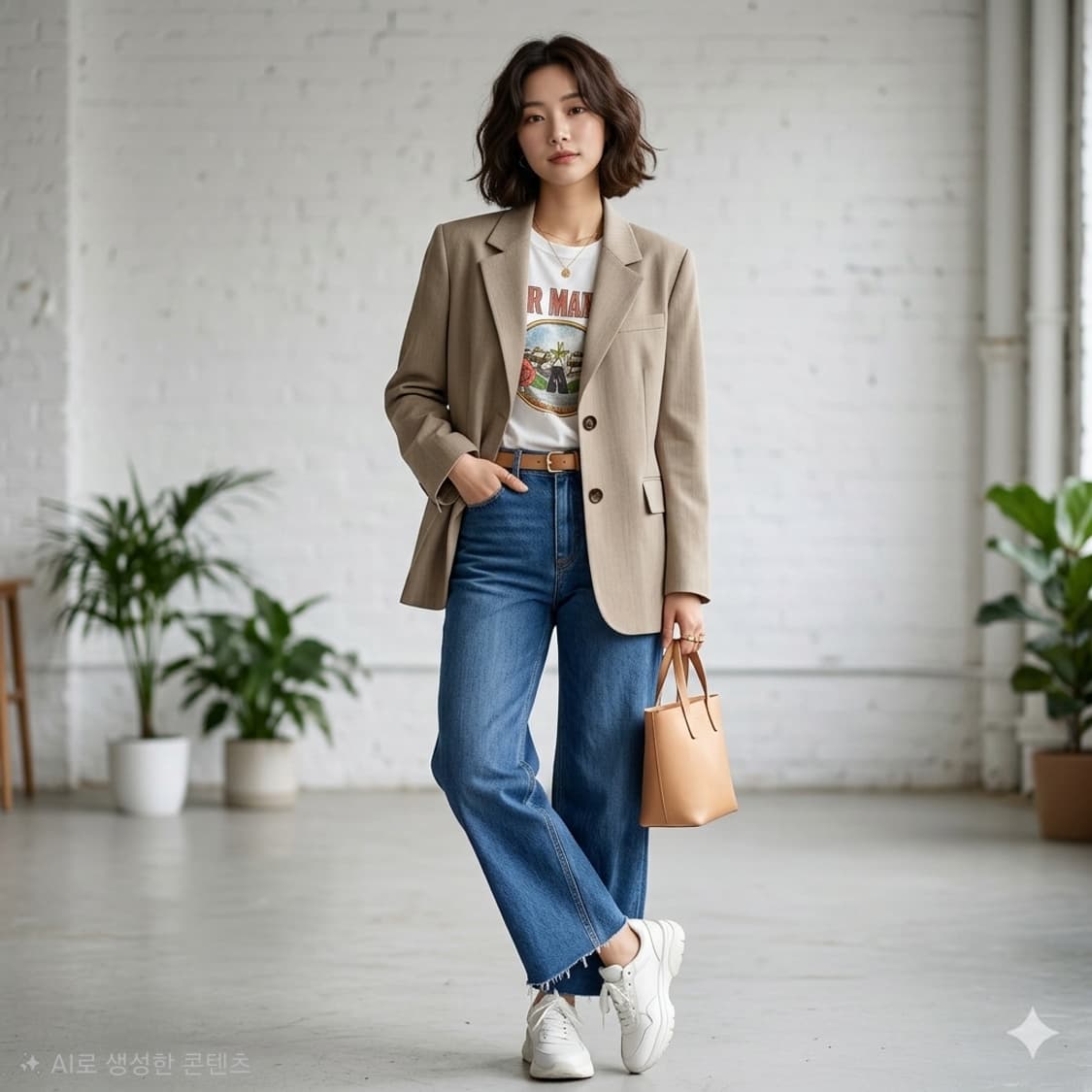 MARCH(마치) 베이지 2버튼 자켓 상품이미지1