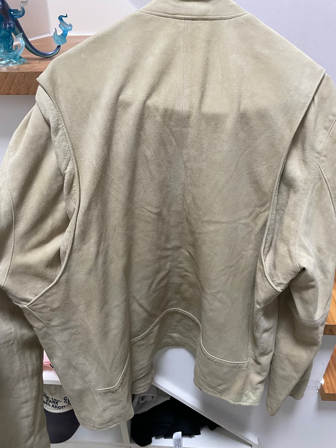 90s 골든베어 스웨이드 레이싱 가죽자켓 상품이미지5