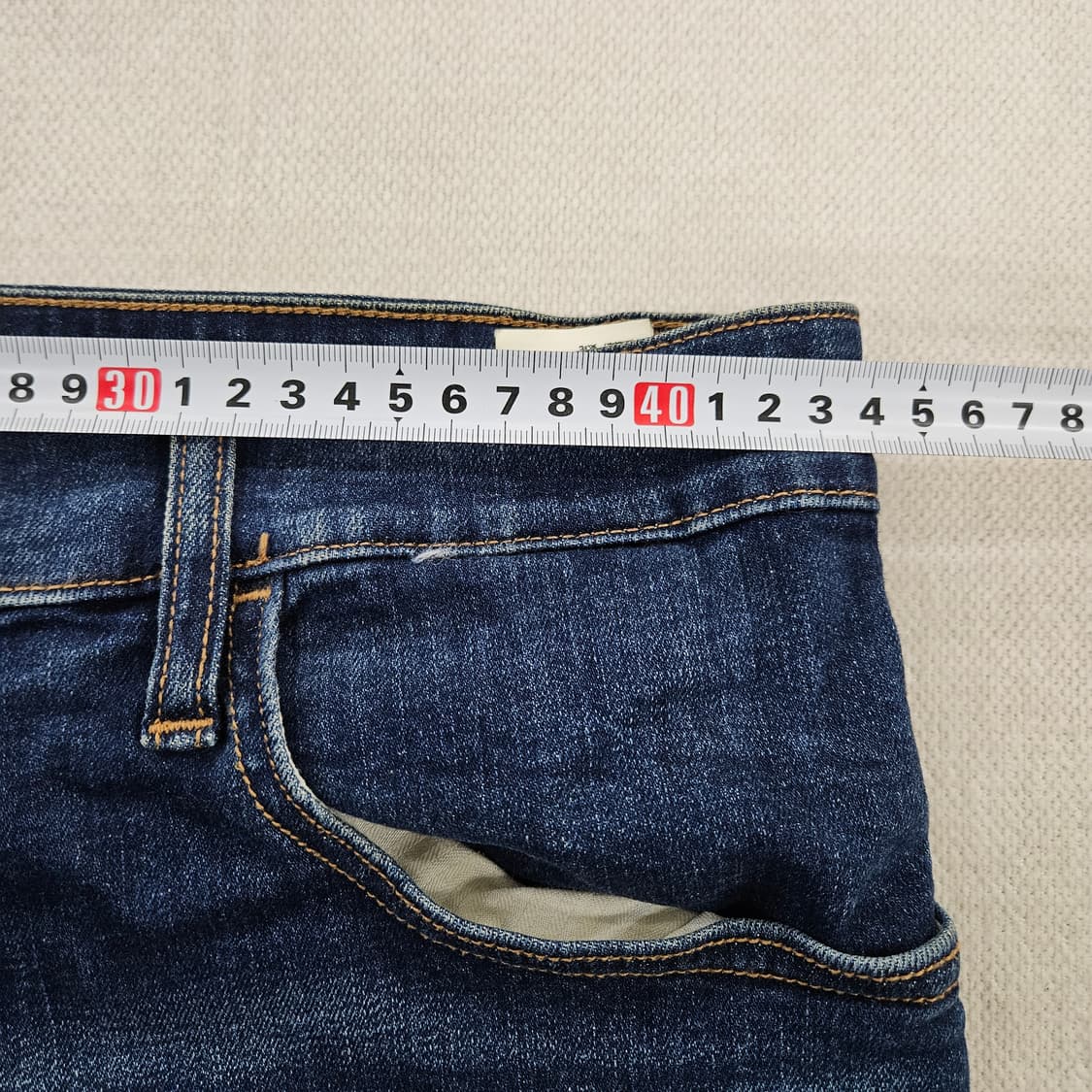 [W34L34] 캘빈클라인 진청 워싱 데님 팬츠 0115YH2 상품이미지7