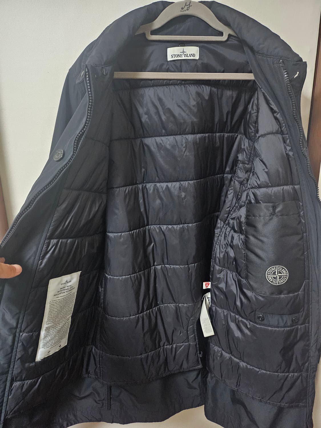 스톤아일랜드 패딩코트 블랙M 상품이미지5