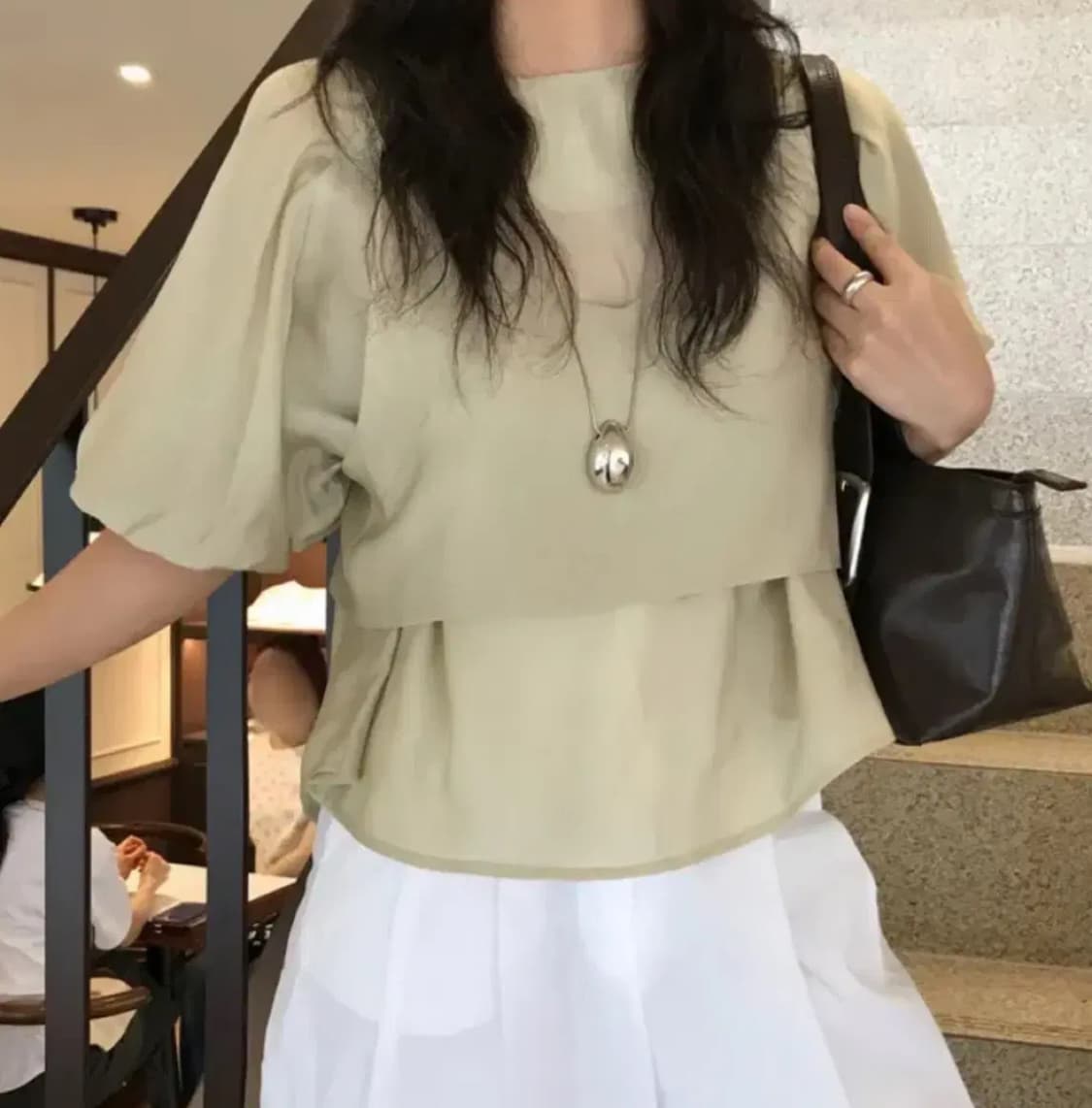 puff blouse set 퍼프 뷔스티에 세트 {새상품} 상품이미지1