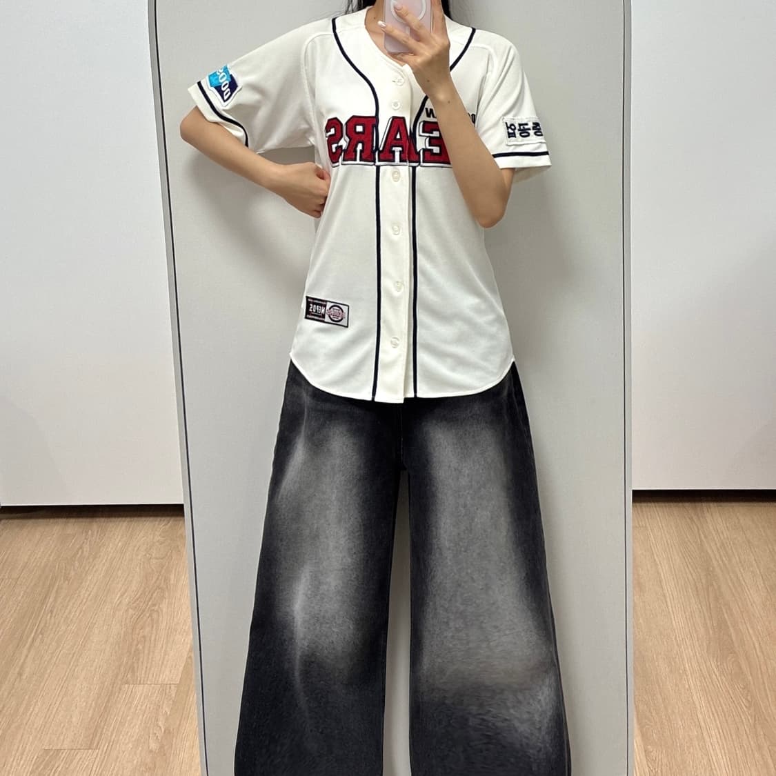 두산베어스 김현수 마킹 야구 홈 유니폼 상품이미지1