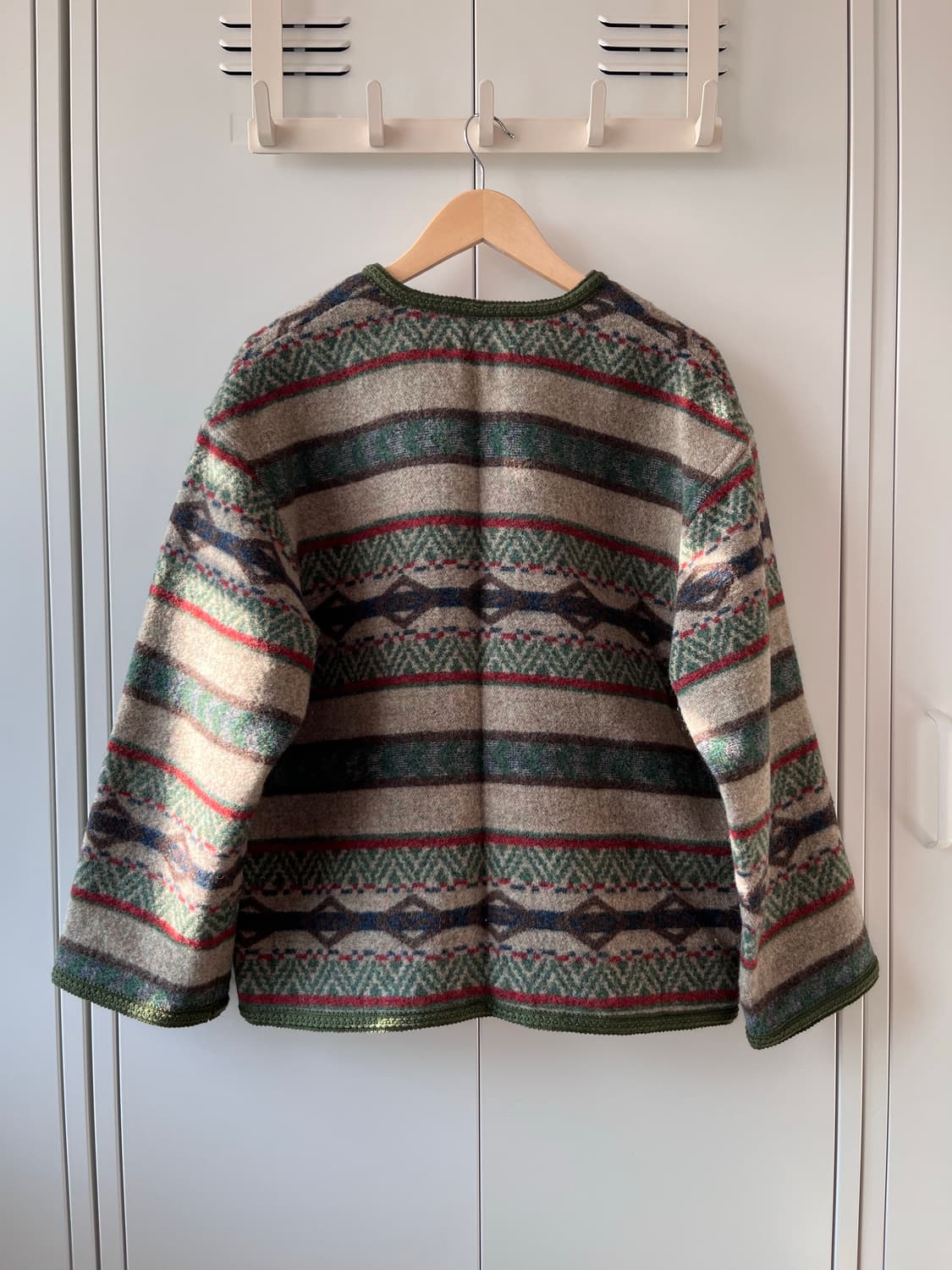 Mature 더플 단추 패턴 울자켓 상품이미지9