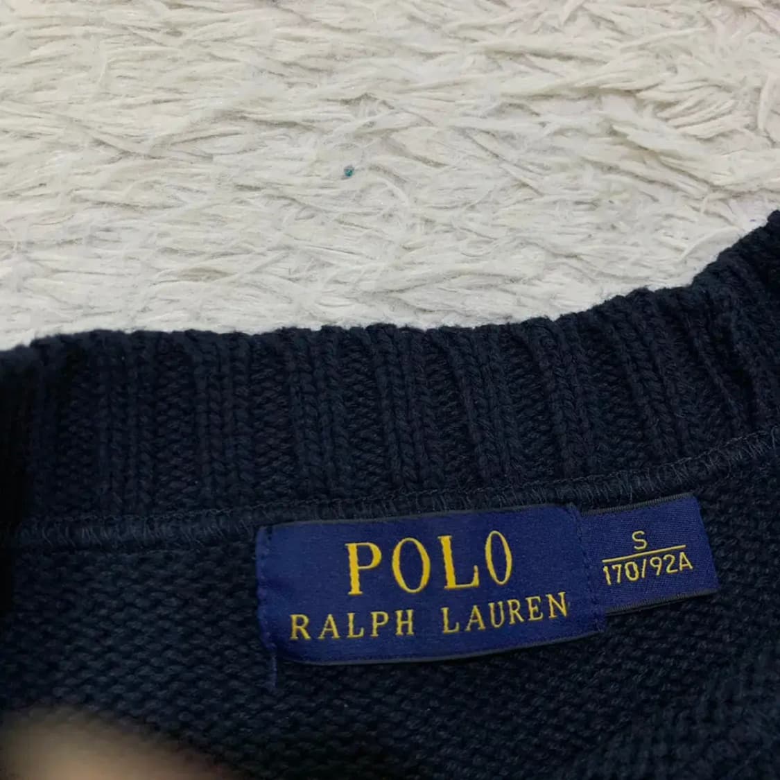 폴로 깃발 라운드 니트 S 상품이미지4