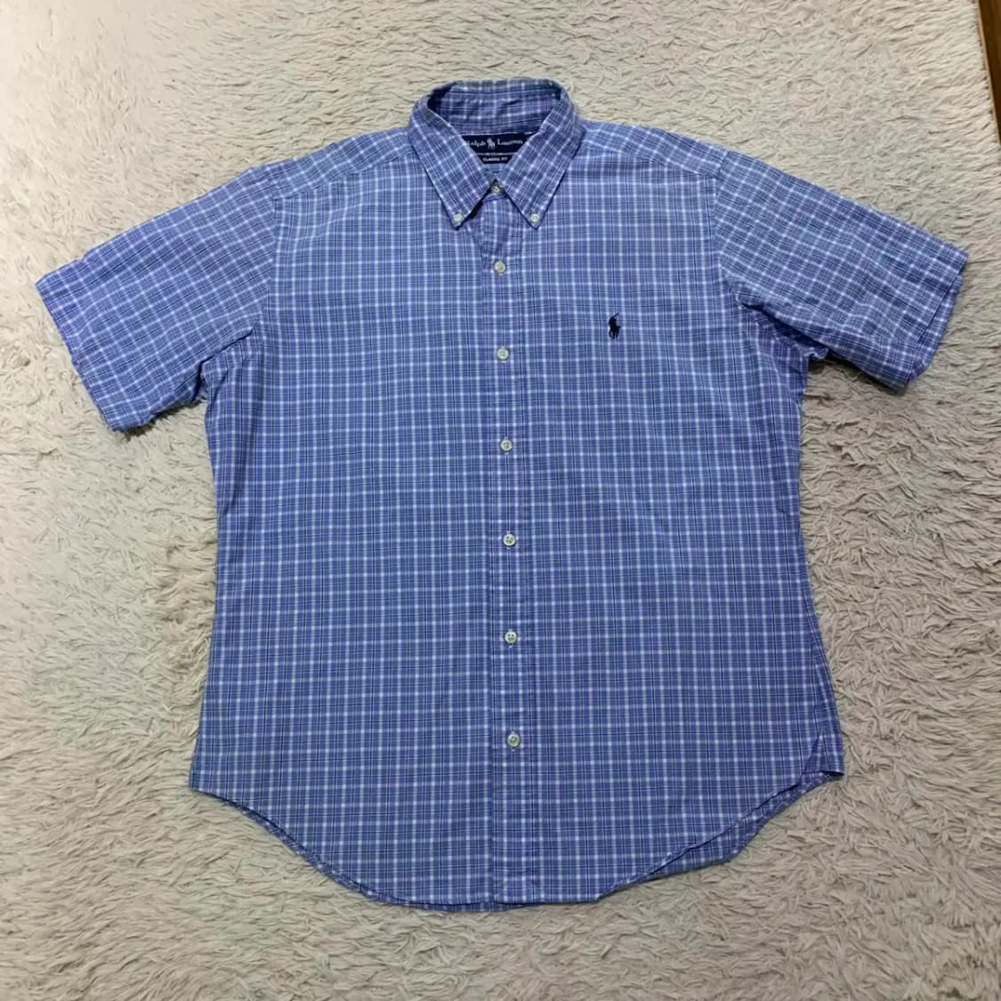 폴로 체크 남방 L 상품이미지2