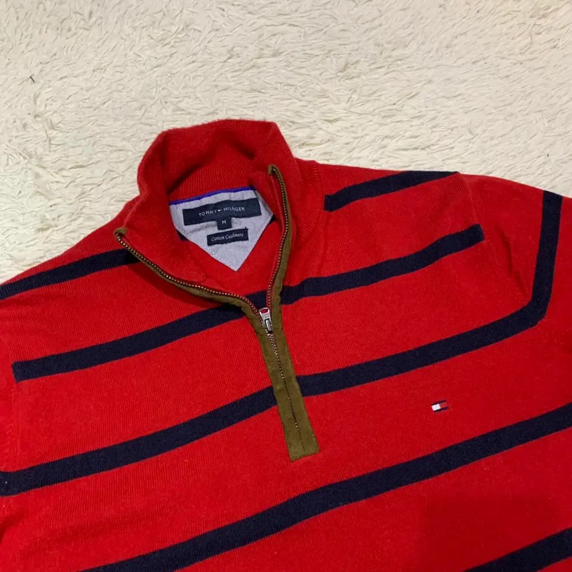타미힐피거 반집업 니트 M 상품이미지3