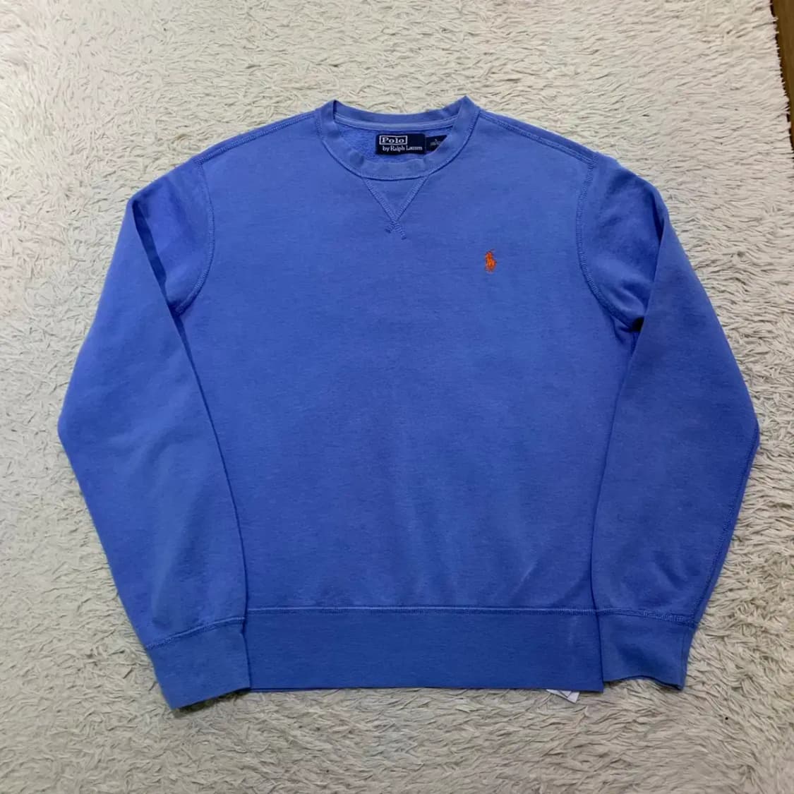 폴로 라운드 맨투맨 S (소라색) 상품이미지2