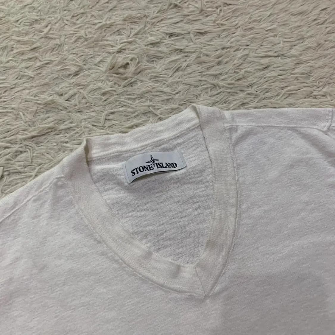 (정품)스톤아일랜드 V넥 니트 S 상품이미지3