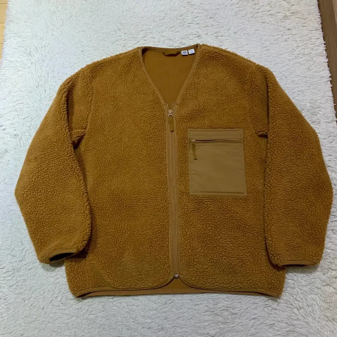 유니클로 뽀글이 후리스 집업 L 상품이미지2