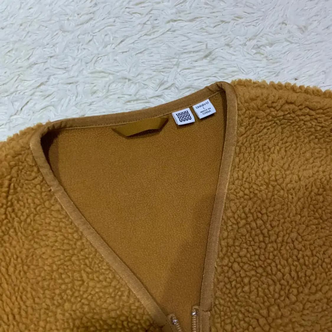 유니클로 뽀글이 후리스 집업 L 상품이미지3