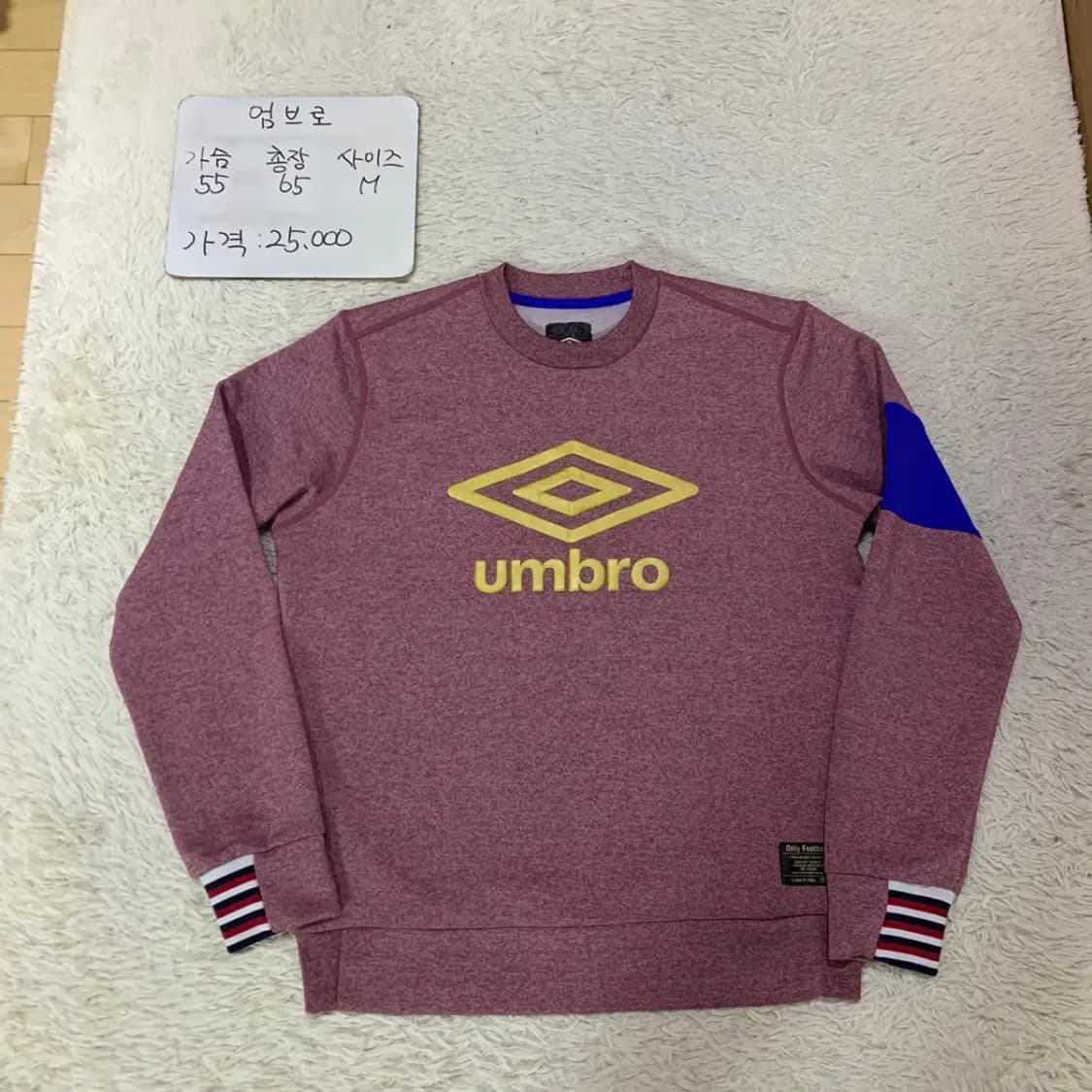 엄브로 트레이닝 맨투맨 M 상품이미지1