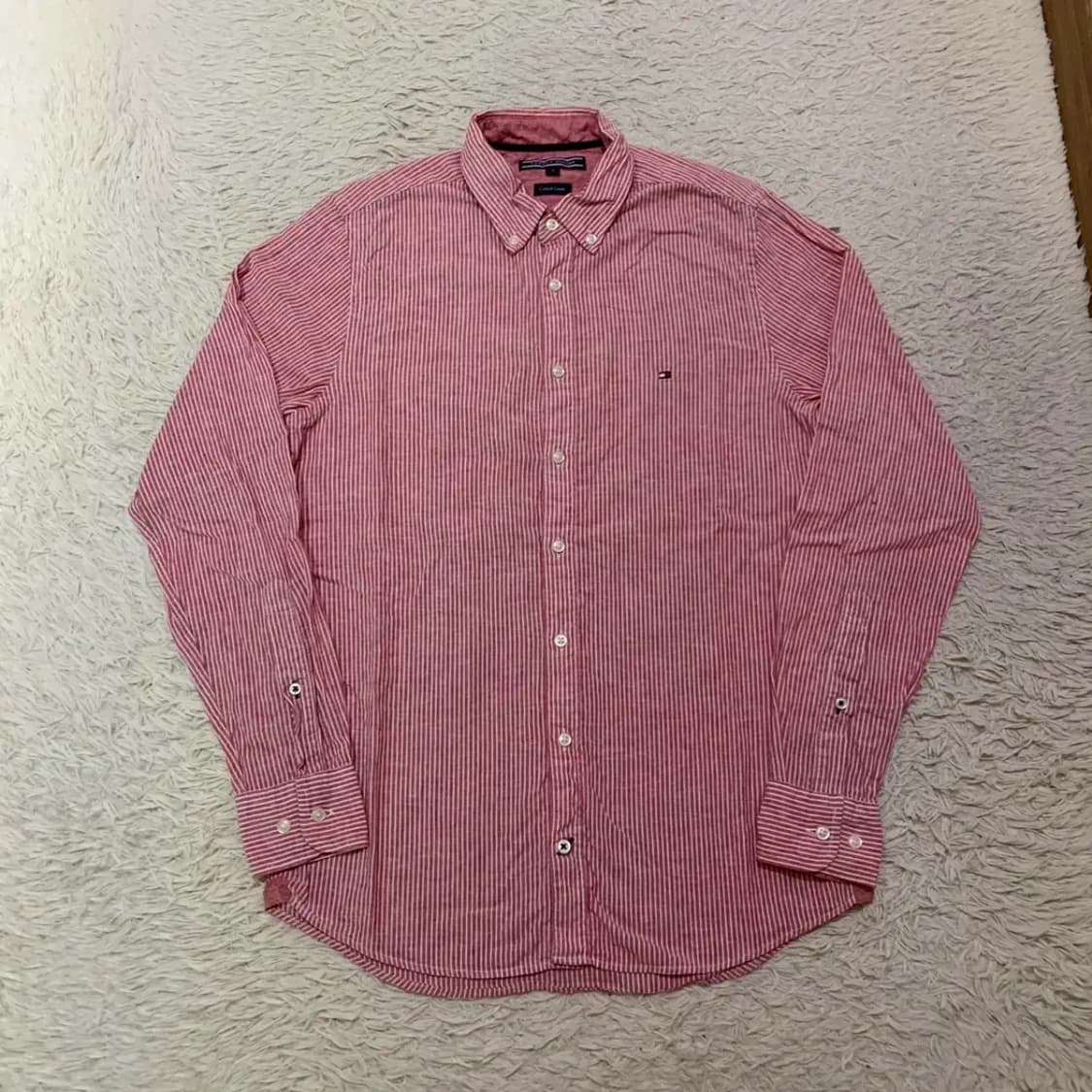 타미힐피거 린넨 스트라이프 남방 S 상품이미지3