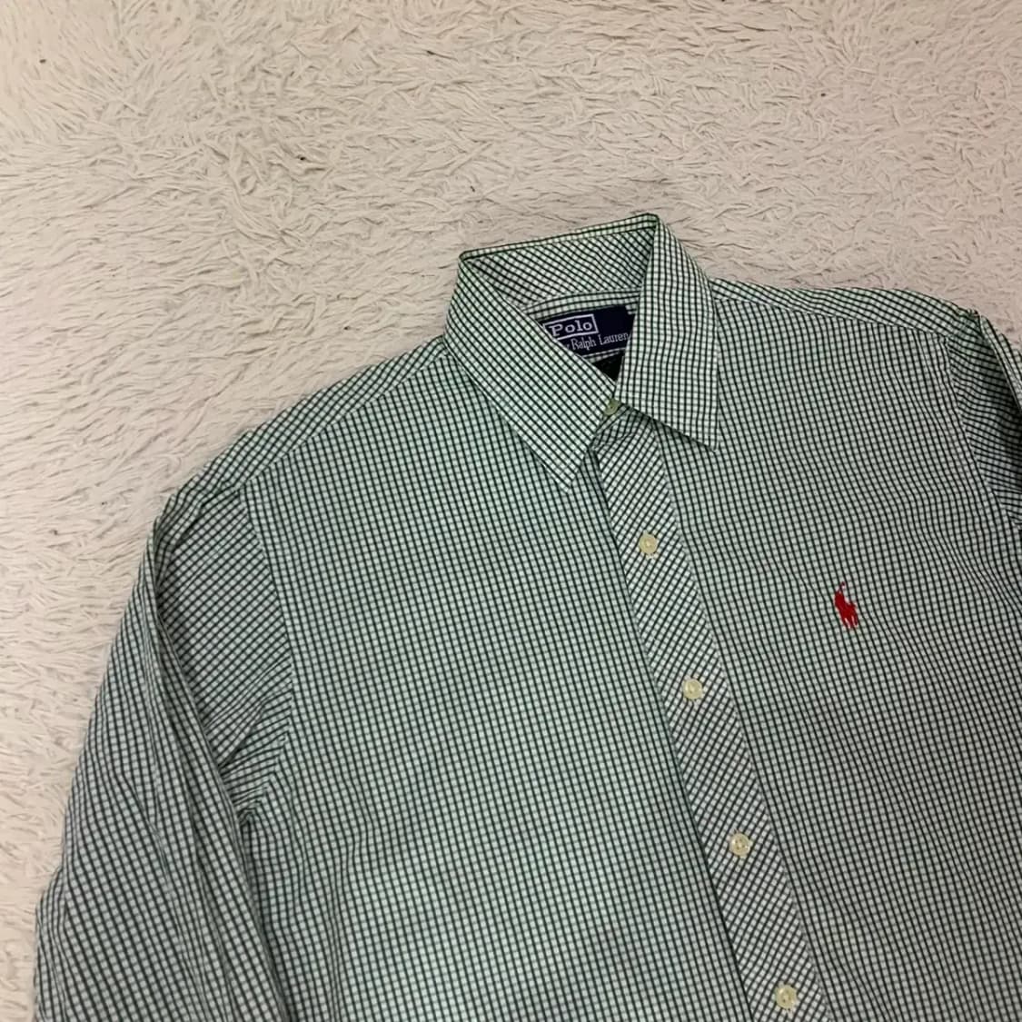 폴로 그린 체크 남발 S (실측 100) 상품이미지3