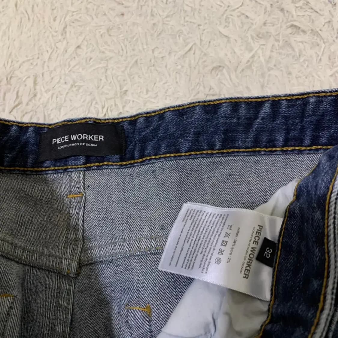 피스워커 스모키블루 중청 청바지 32 상품이미지5