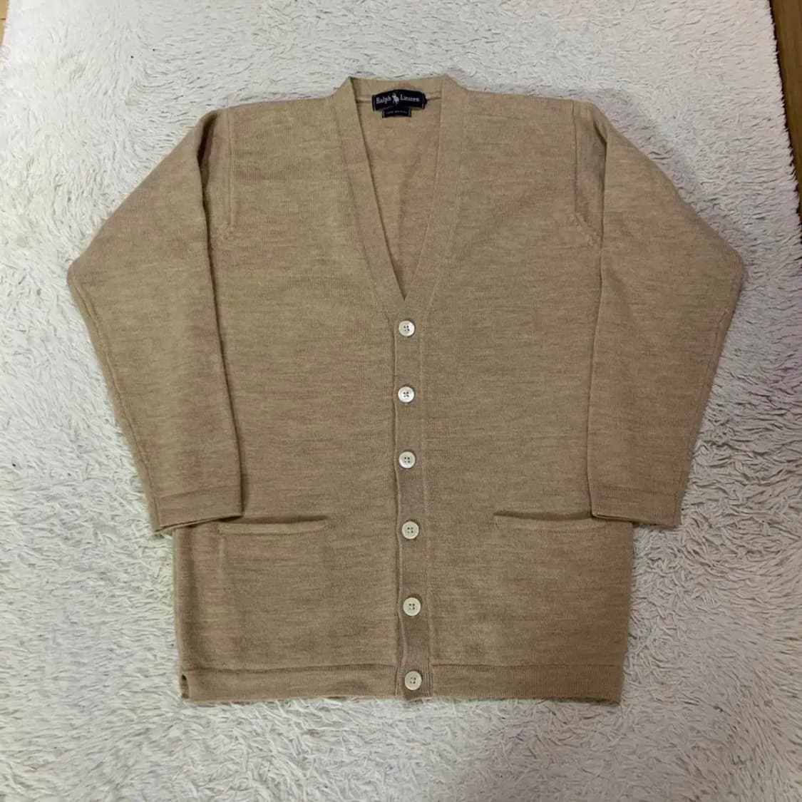 폴로 메리노울 가디건 L (오트밀) 상품이미지2
