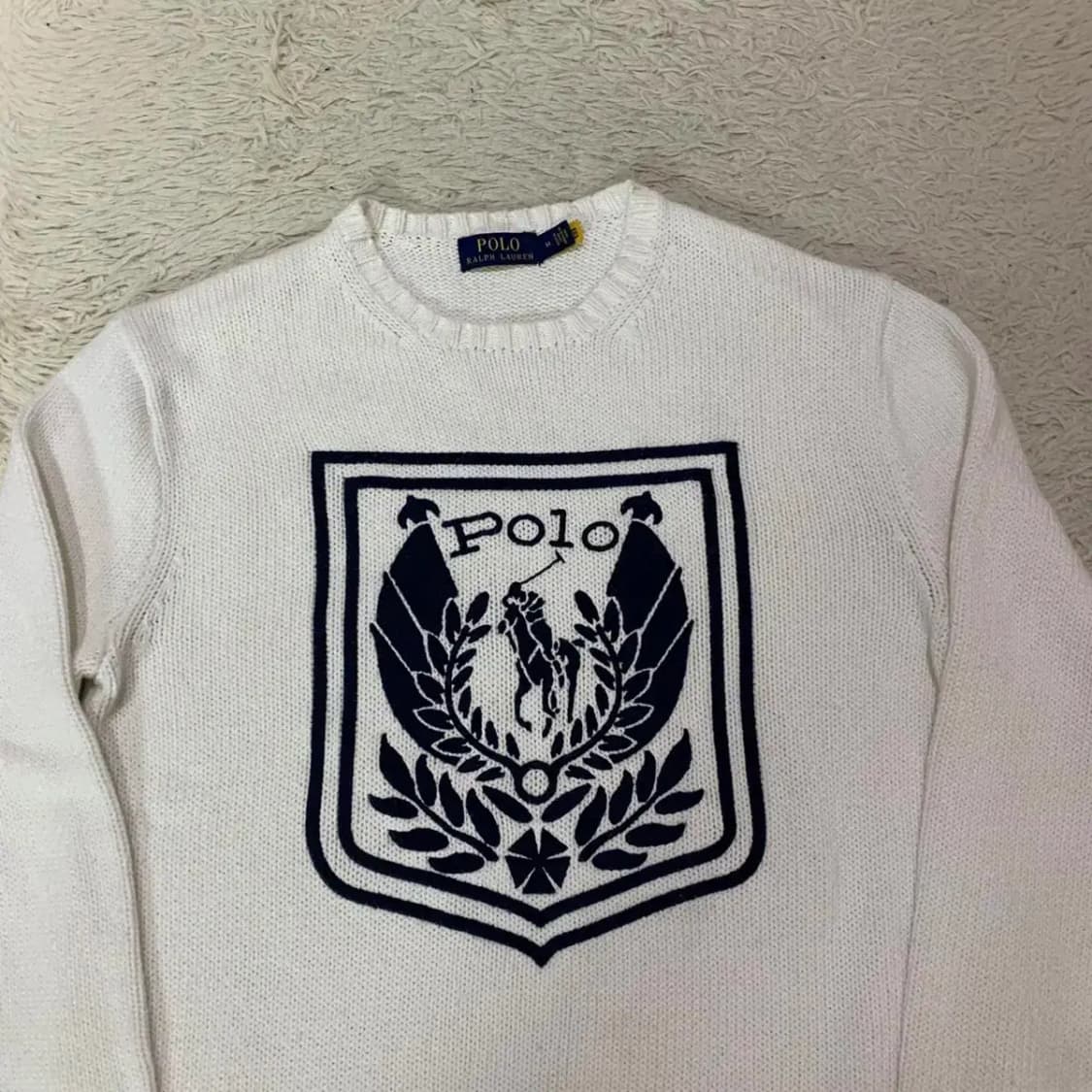 (새상품 급)폴로 최신라벨 헤비 니트 M 상품이미지2