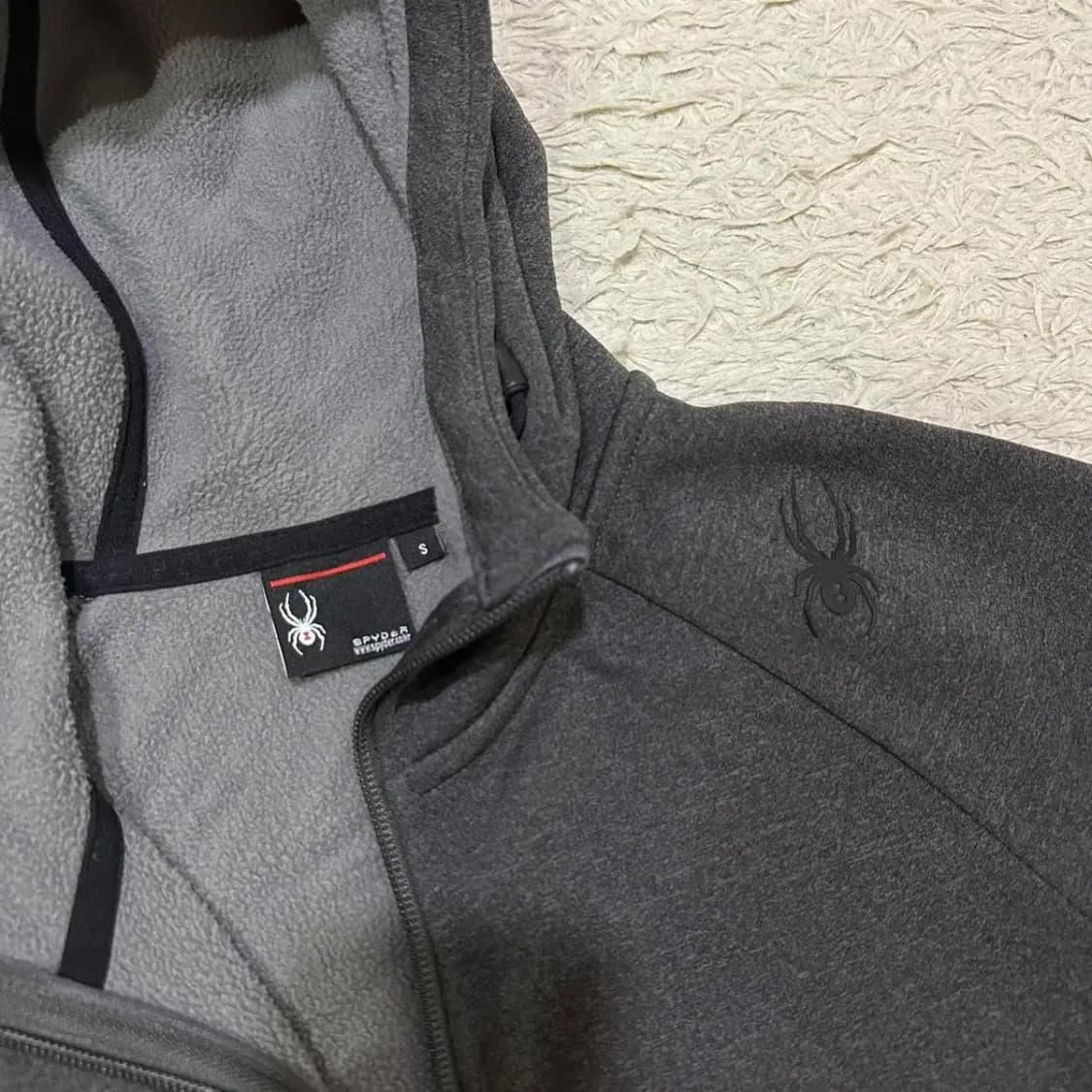 스파이더 기모 트레이닝 집업 여성S 상품이미지3