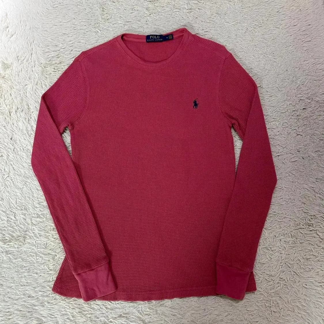 폴로 최신라벨 와플 롱슬리브 여성M 상품이미지2