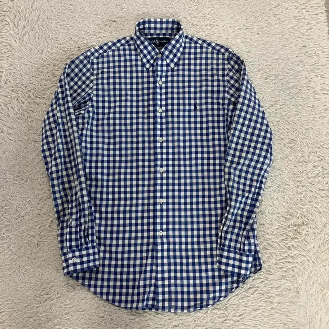 폴로 체크 남방 S 상품이미지2