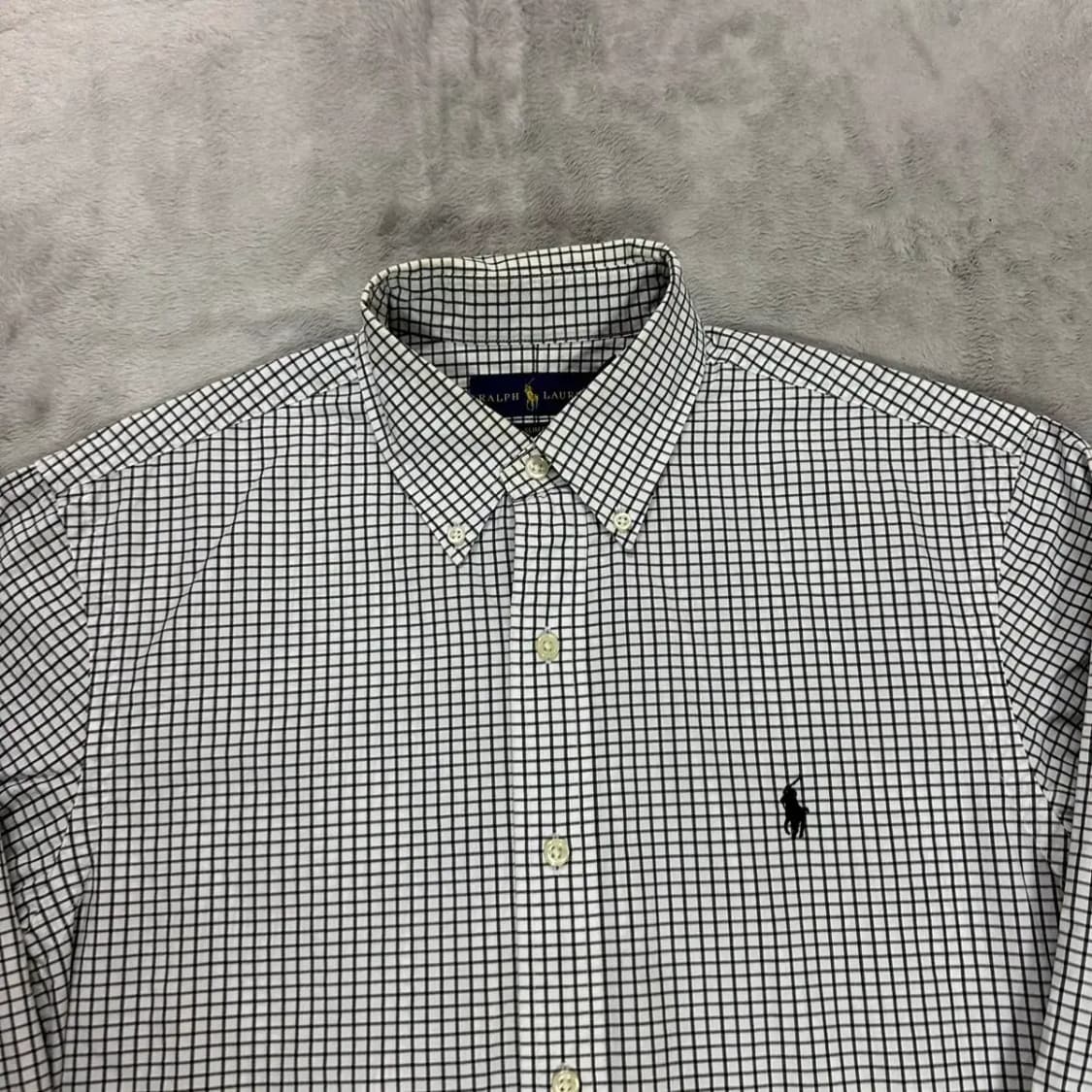 폴로 최신라벨 체크 남방 M 상품이미지3