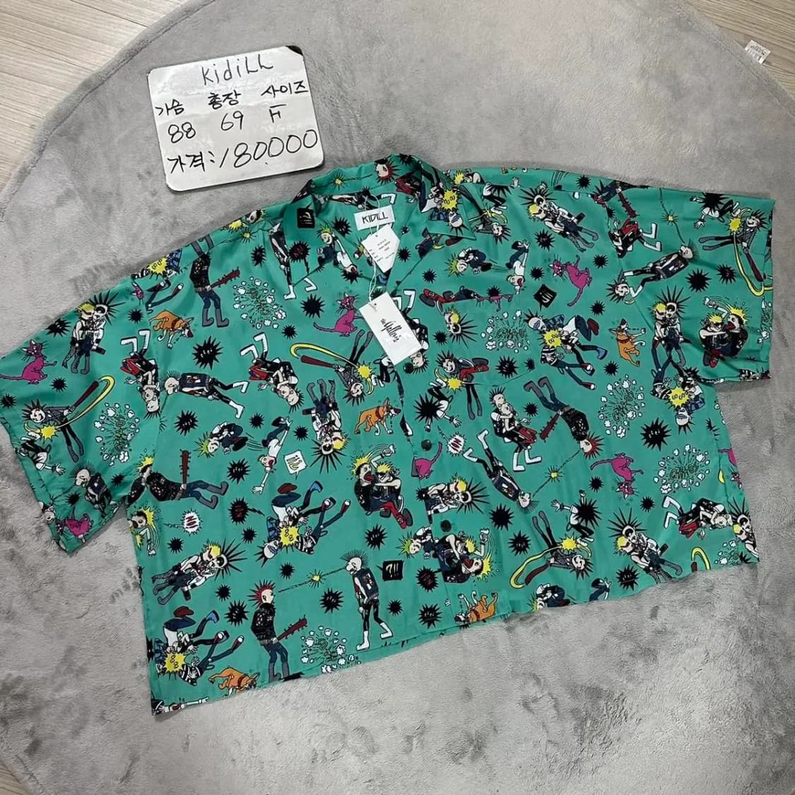 (택채 새상품)KIDILL 프린팅 셔츠 상품이미지1
