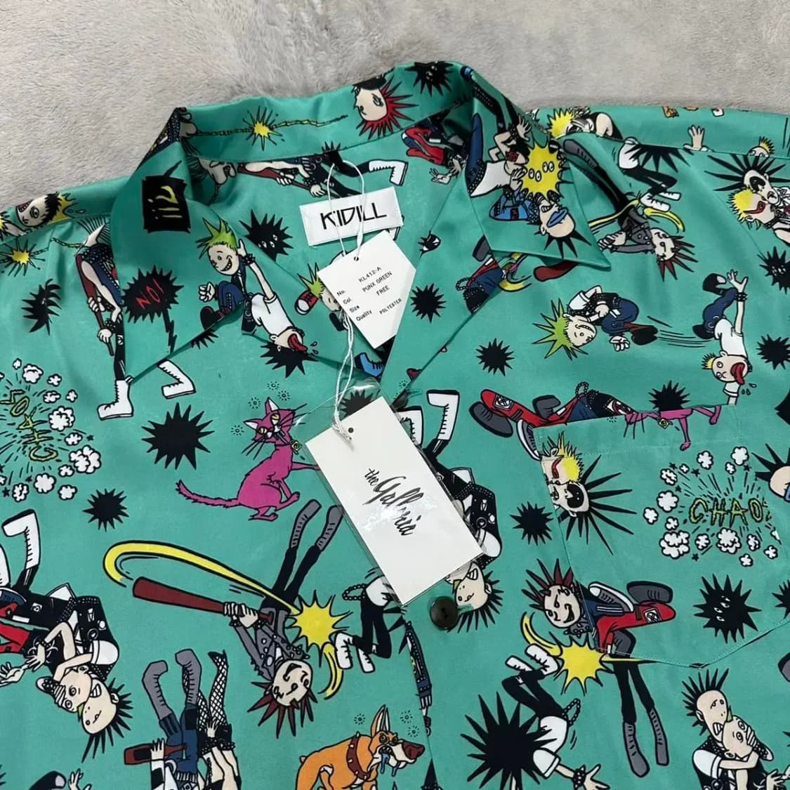 (택채 새상품)KIDILL 프린팅 셔츠 상품이미지3