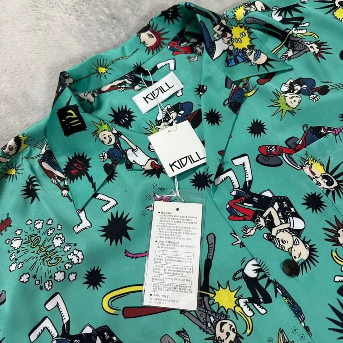 (택채 새상품)KIDILL 프린팅 셔츠 상품이미지4