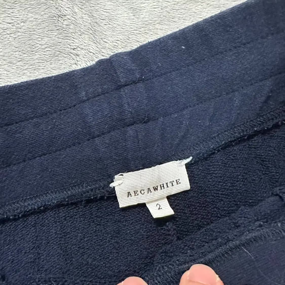 에이카 화이트 밴딩 반바지 2사이즈 상품이미지3