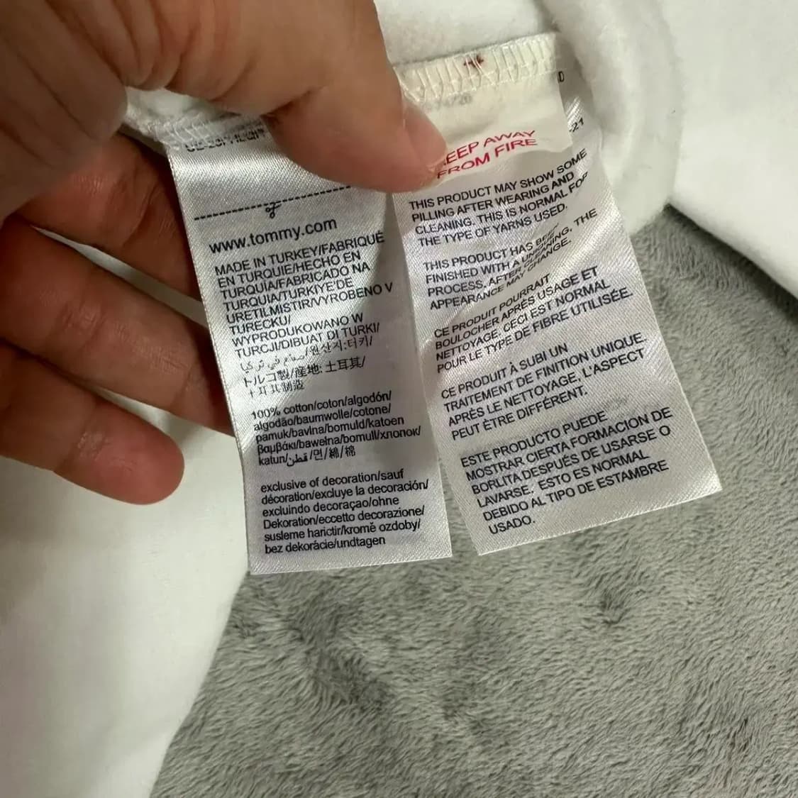 타미힐피거 라운드 맨투맨 M 상품이미지4