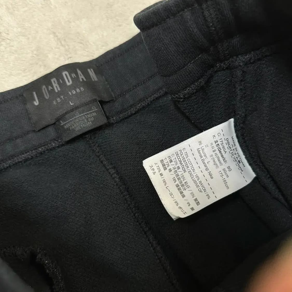 나이키 조던 트레이닝 바지 L 상품이미지4