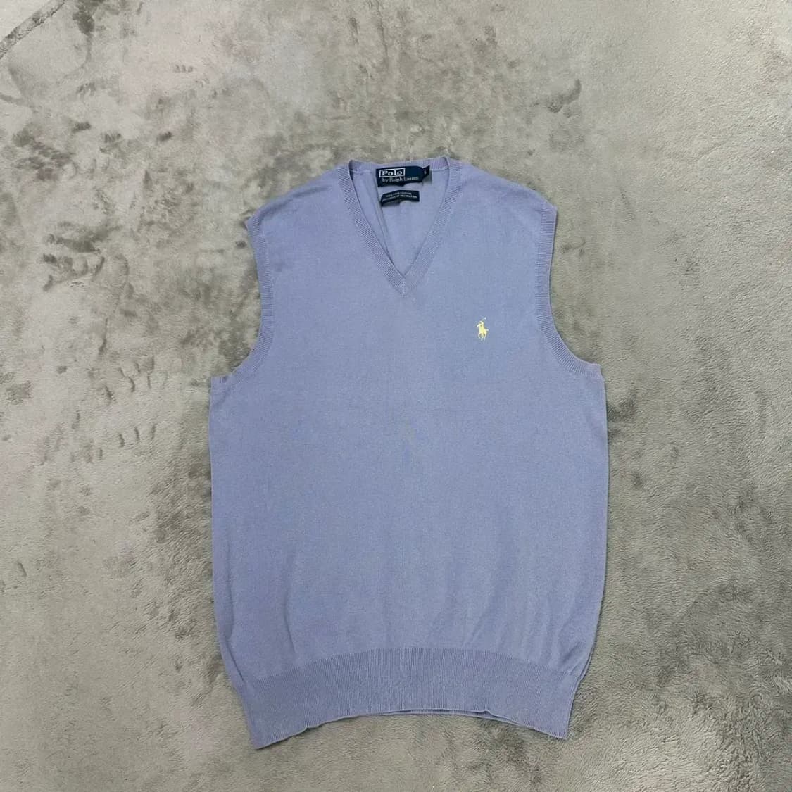 폴로 V넥 니트 조끼 L 상품이미지2