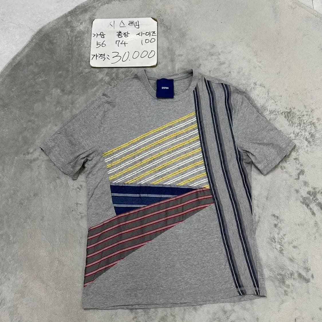 시스템 system 라운드 반팔 100 상품이미지1