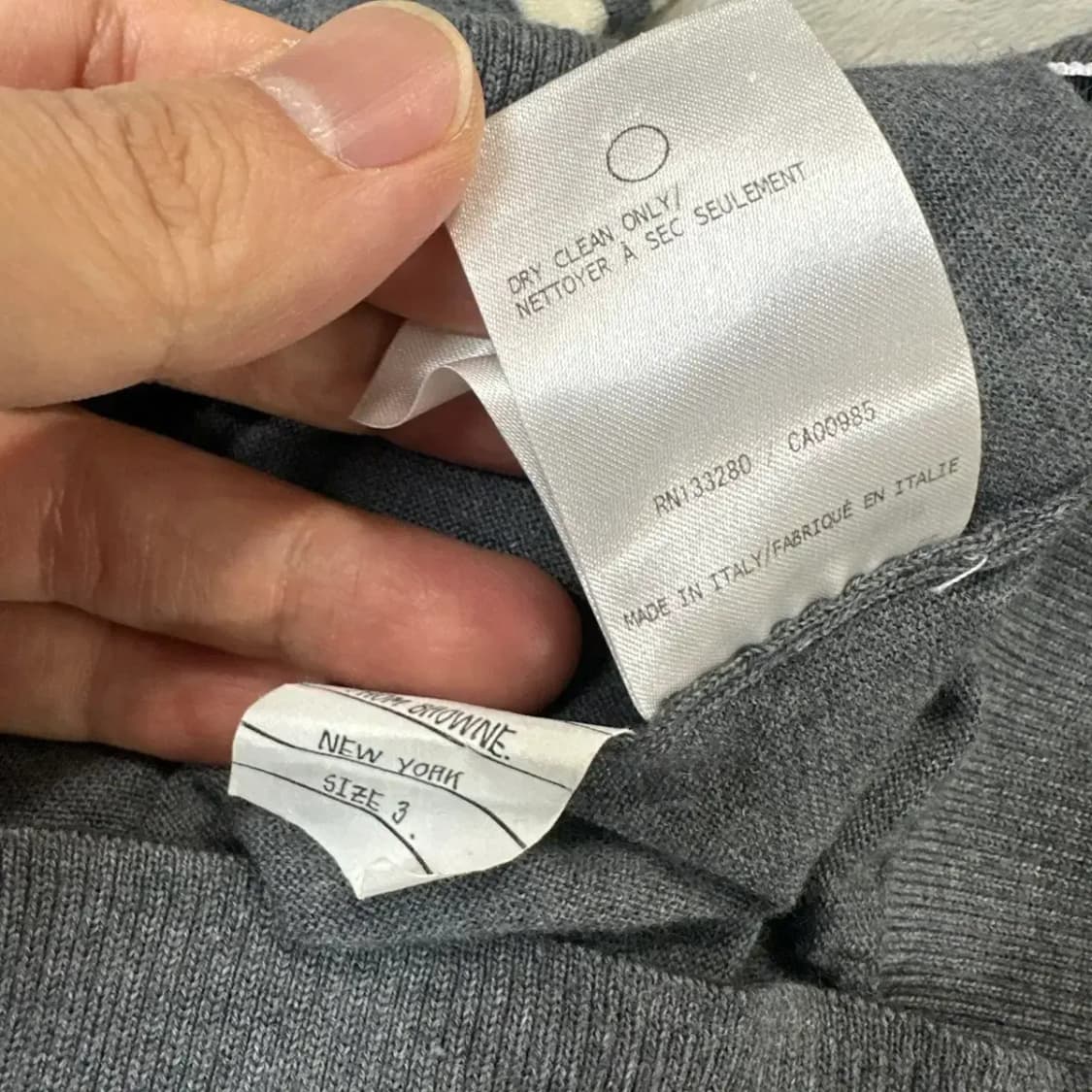 톰브라운 메리노울 니트 3사이즈 상품이미지6