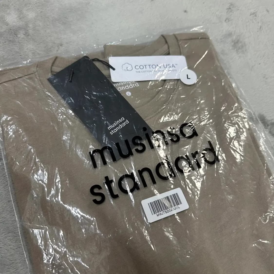 무신사 라운드 반팔 L 상품이미지3