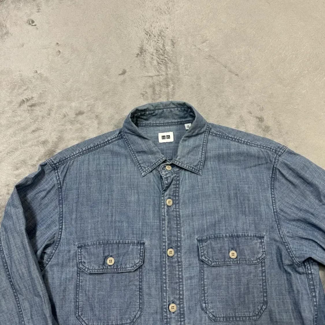 유니클로 데님 남방 M 상품이미지3